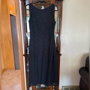 JS Collections Black Dress with beads